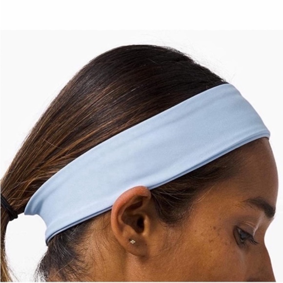 Lululemon Fly Away Tamer Headband in Baby Blue - Picture 2 of 10
